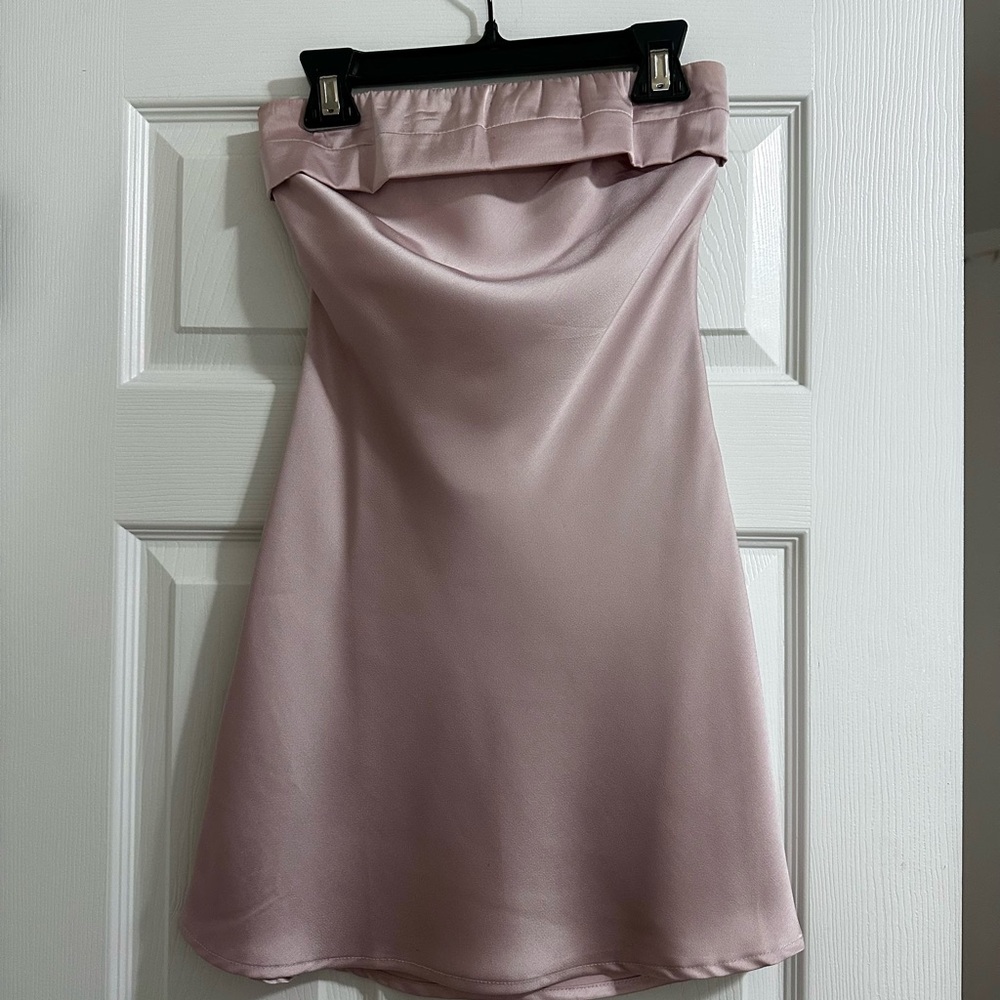 Princess Polly Phillipa Blush Rose Strapless Dress